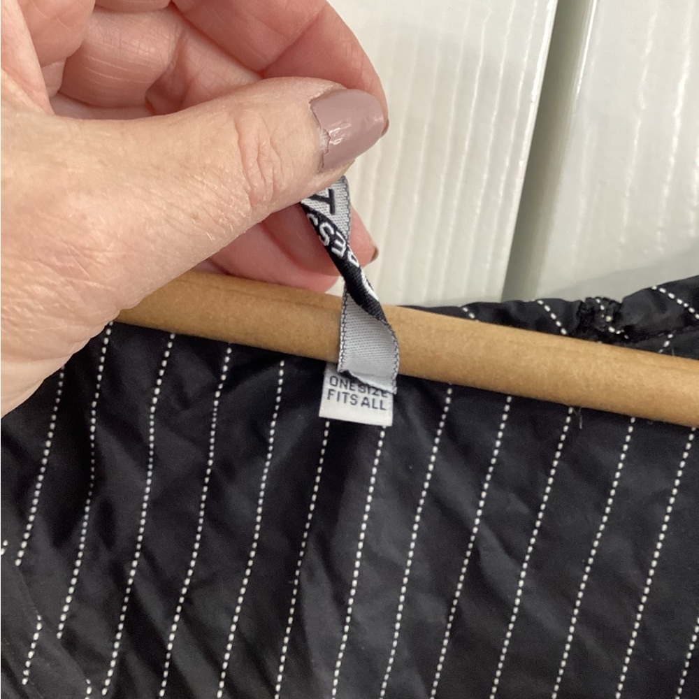 Architectural Black and White Striped Dress - Picture 3 of 5